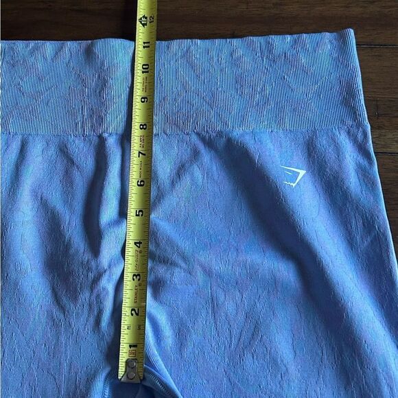 Gymshark Adapt Animal Seamless Ruched Leggings Light Blue Lavender Size Large - Picture 6 of 11